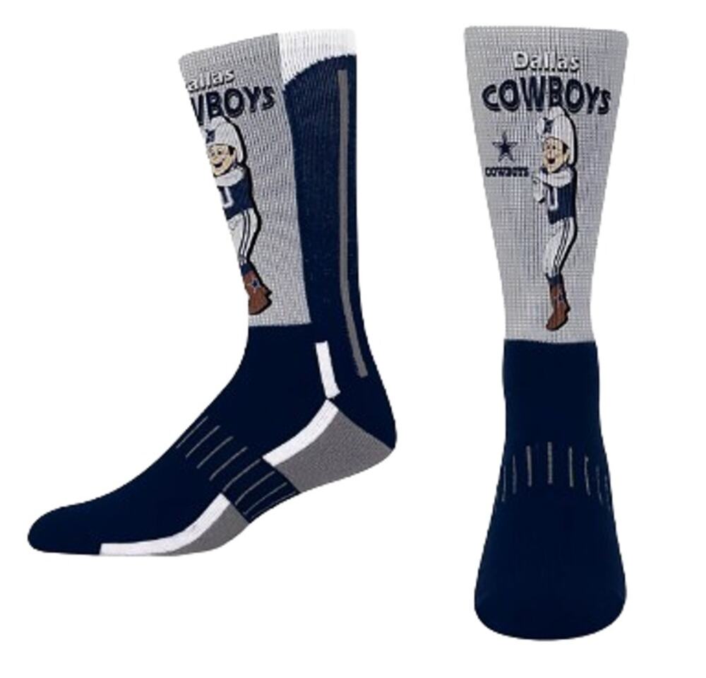 NFL TEAM APPAREL Dallas Cowboys Mascot Crew Socks Youth 1-6 Navy Blue NWT